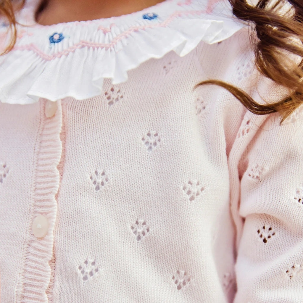 Tartine Et Chocolat Floral Knit Cardigan