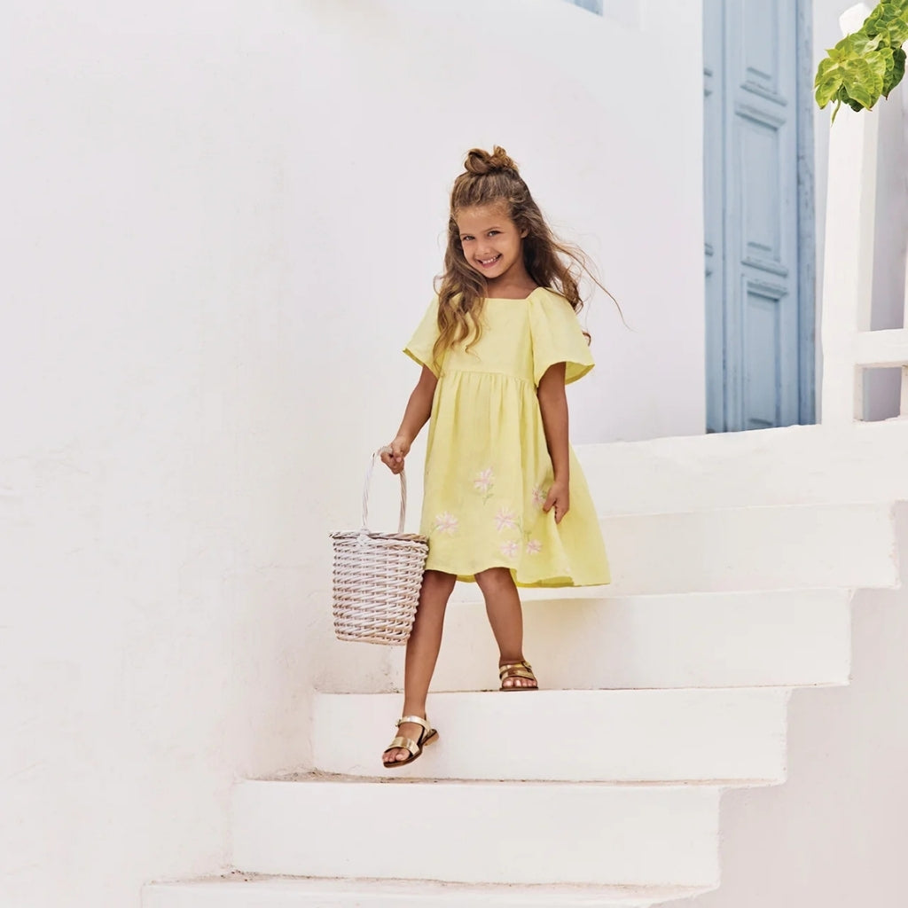 Tartine Et Chocolat Floral Embroidered Dress