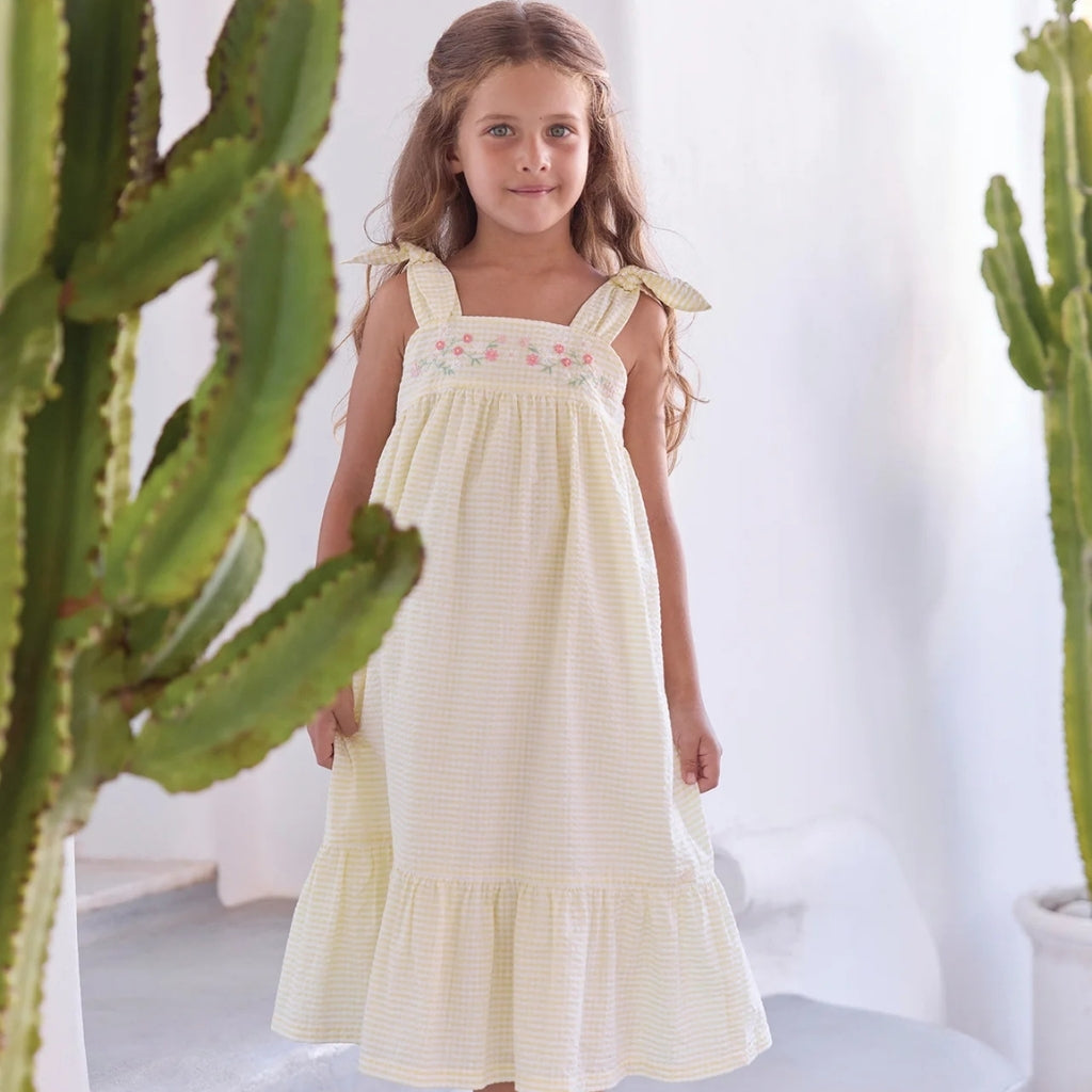 Tartine Et Chocolat Tie Shoulder Maxi Dress