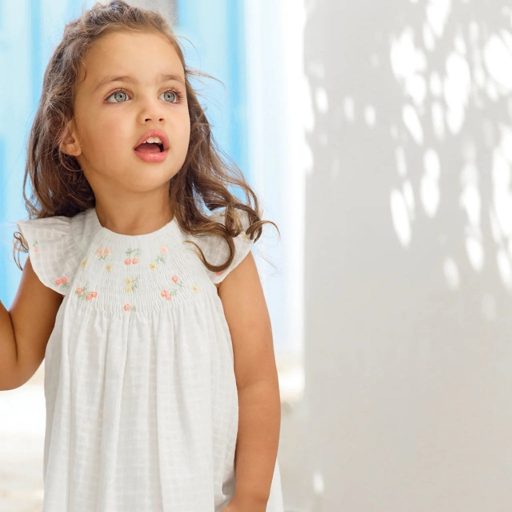 Tartine Et Chocolat Floral Embroidered Dress