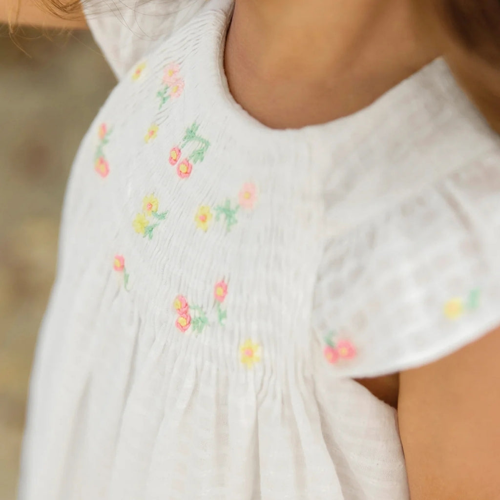 Tartine Et Chocolat Floral Embroidered Dress