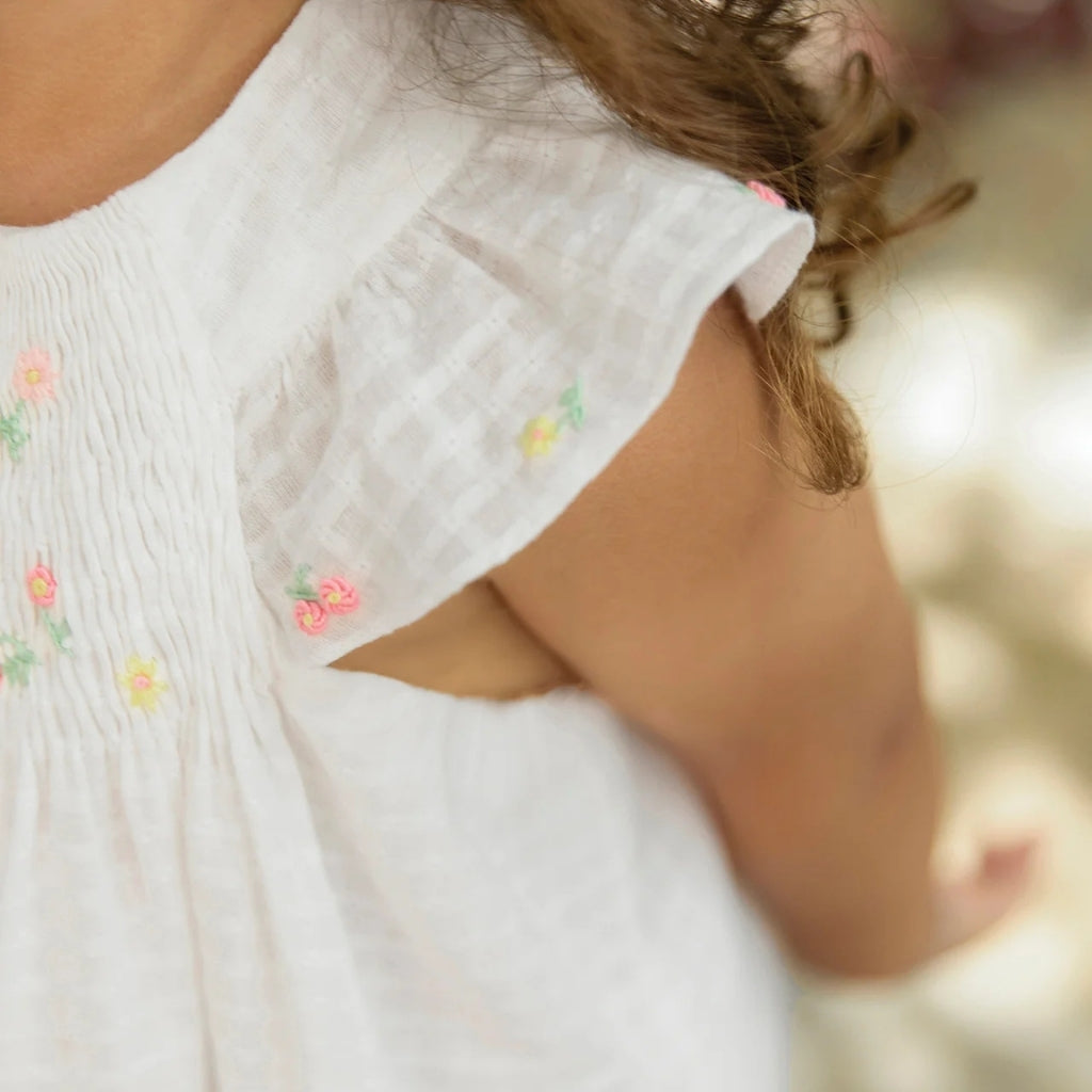 Tartine Et Chocolat Floral Embroidered Dress