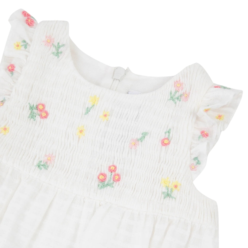 Tartine Et Chocolat Floral Embroidered Romper