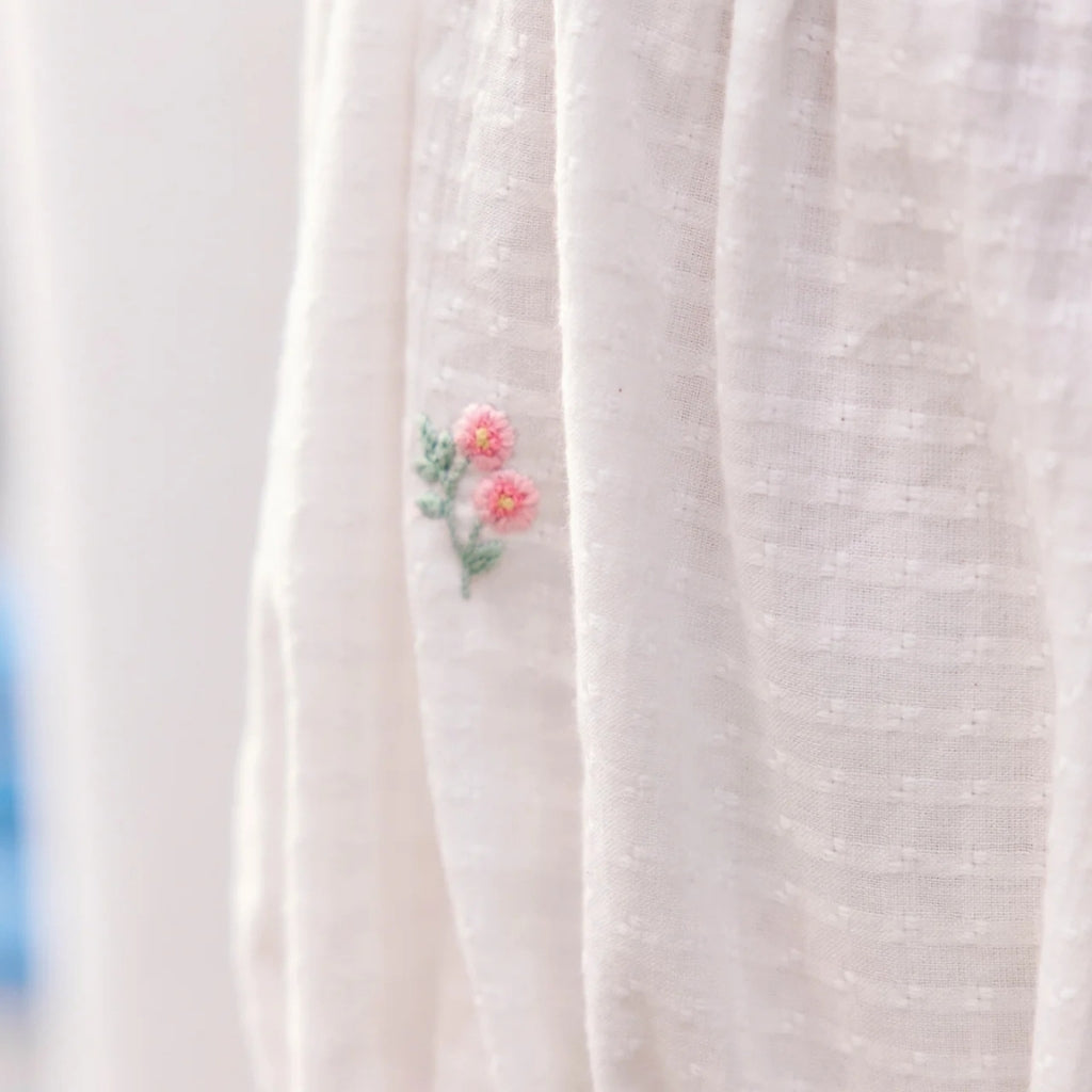 Tartine Et Chocolat Floral Embroidered Romper