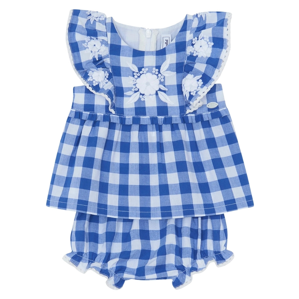 Tartine Et Chocolat Check Top With Bloomer Set