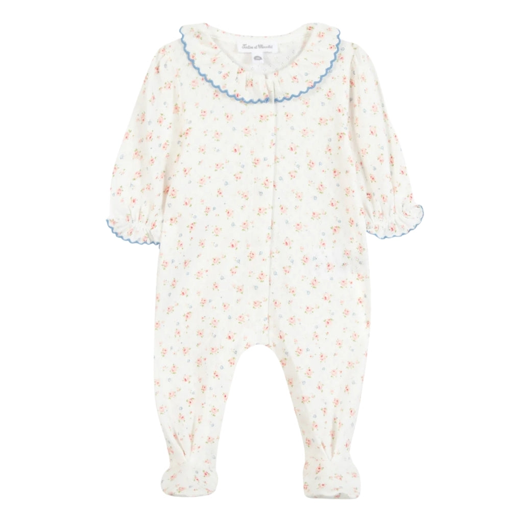Tartine Et Chocolat Floral Footed Pj