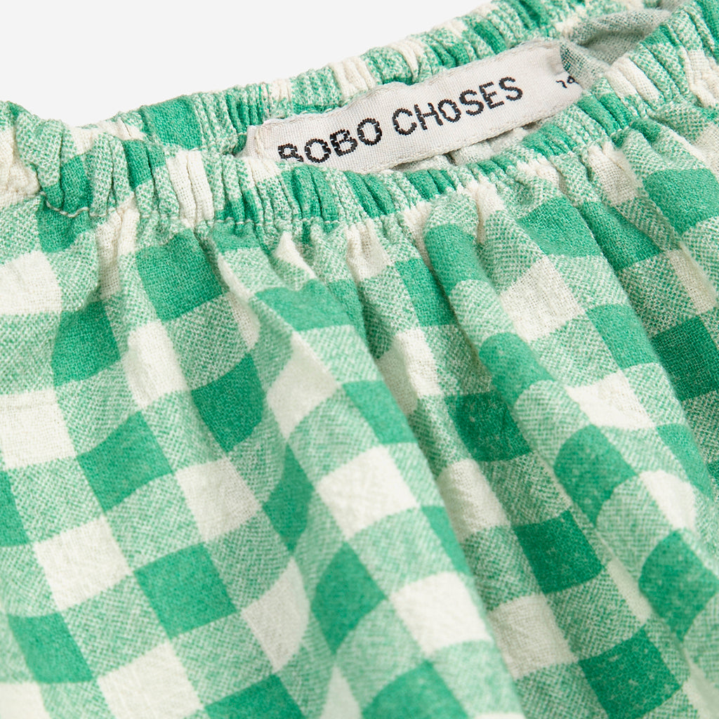 Bobo Choses Pixel Sugar Beet Vichy Woven Blouse
