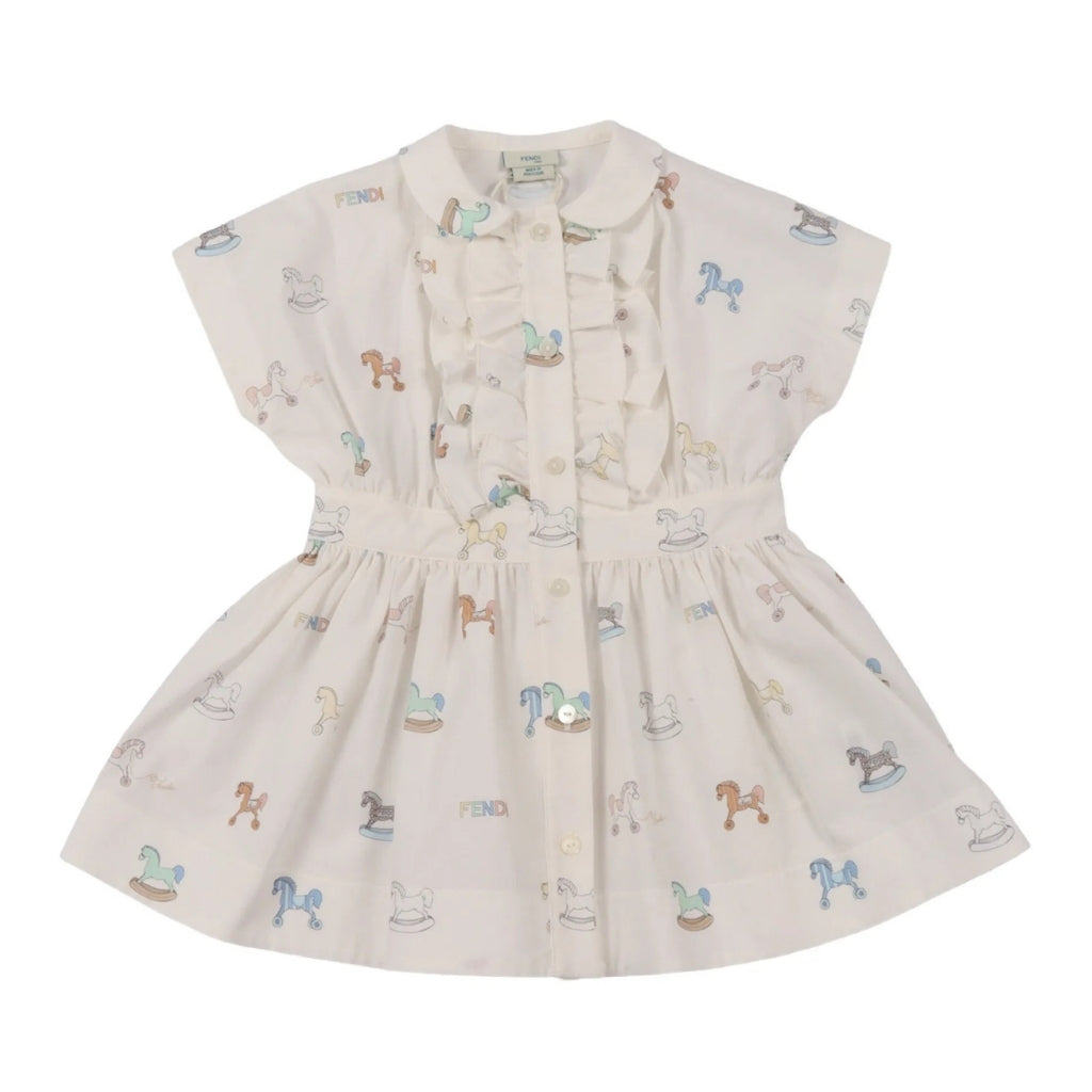 Fendi Kids Printed Dress