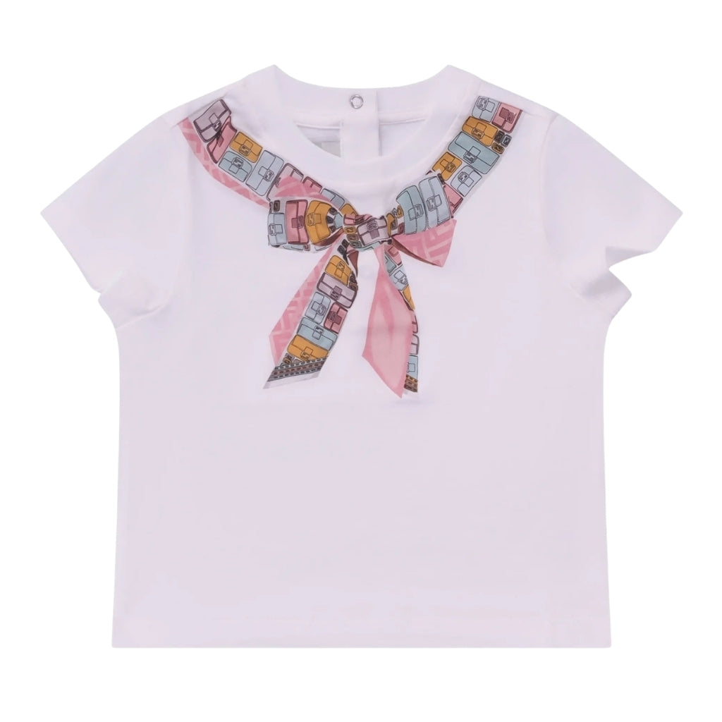 Fendi Kids Scarf T-shirt