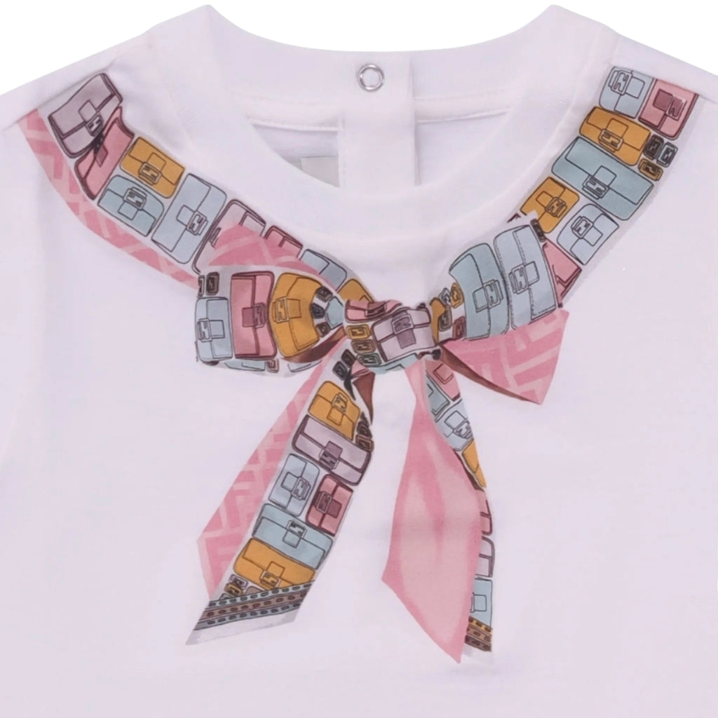 Fendi Kids Scarf T-shirt