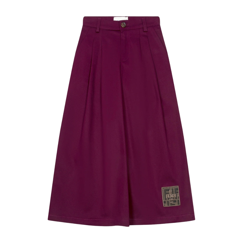 Fendi Kids Wide Leg Trouser