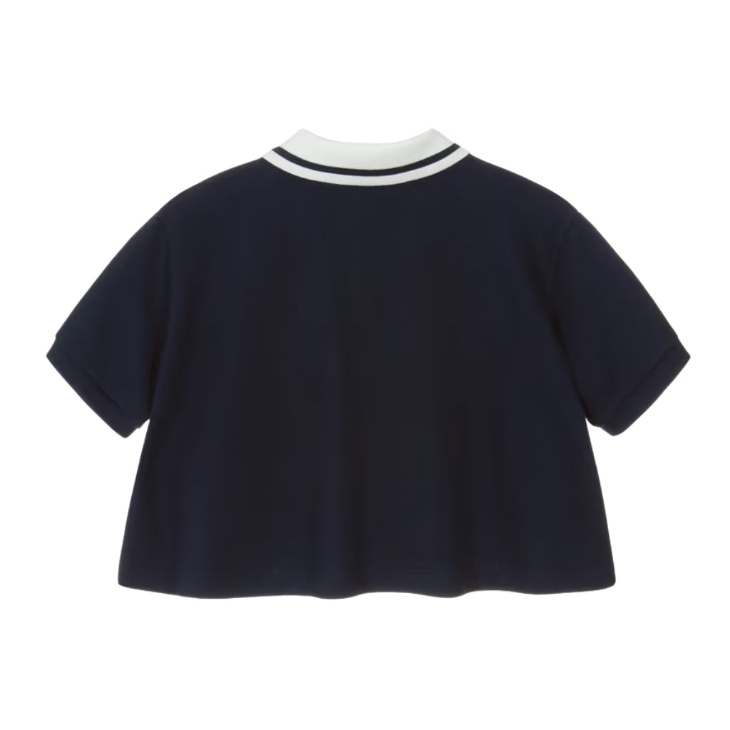 Fendi Kids Ribbon Polo T-shirt