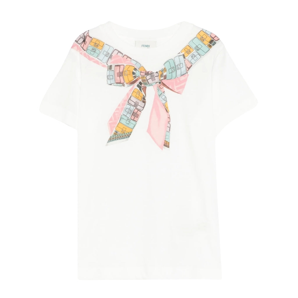 Fendi Kids Scarf T-shirt