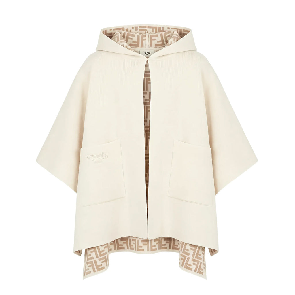 Fendi Kids FF Knit Poncho