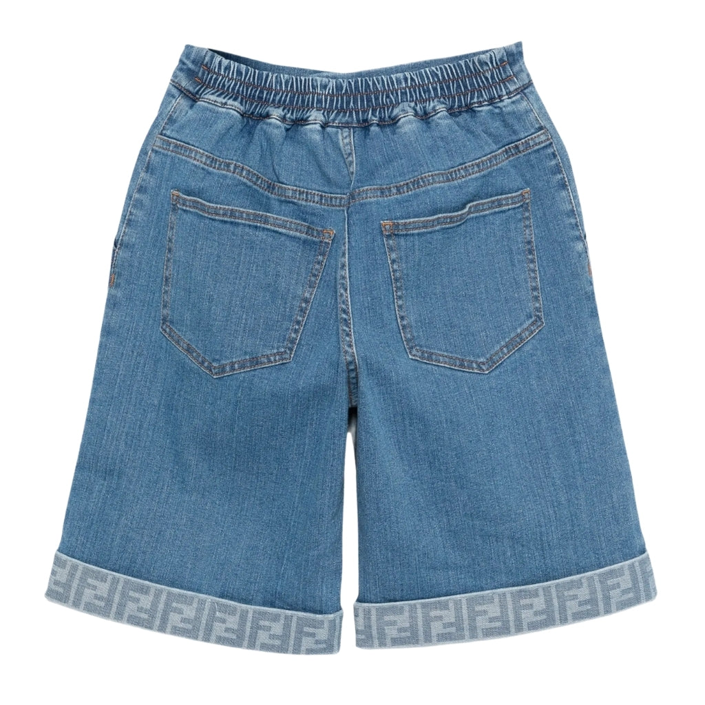Fendi Kids Denim Shorts