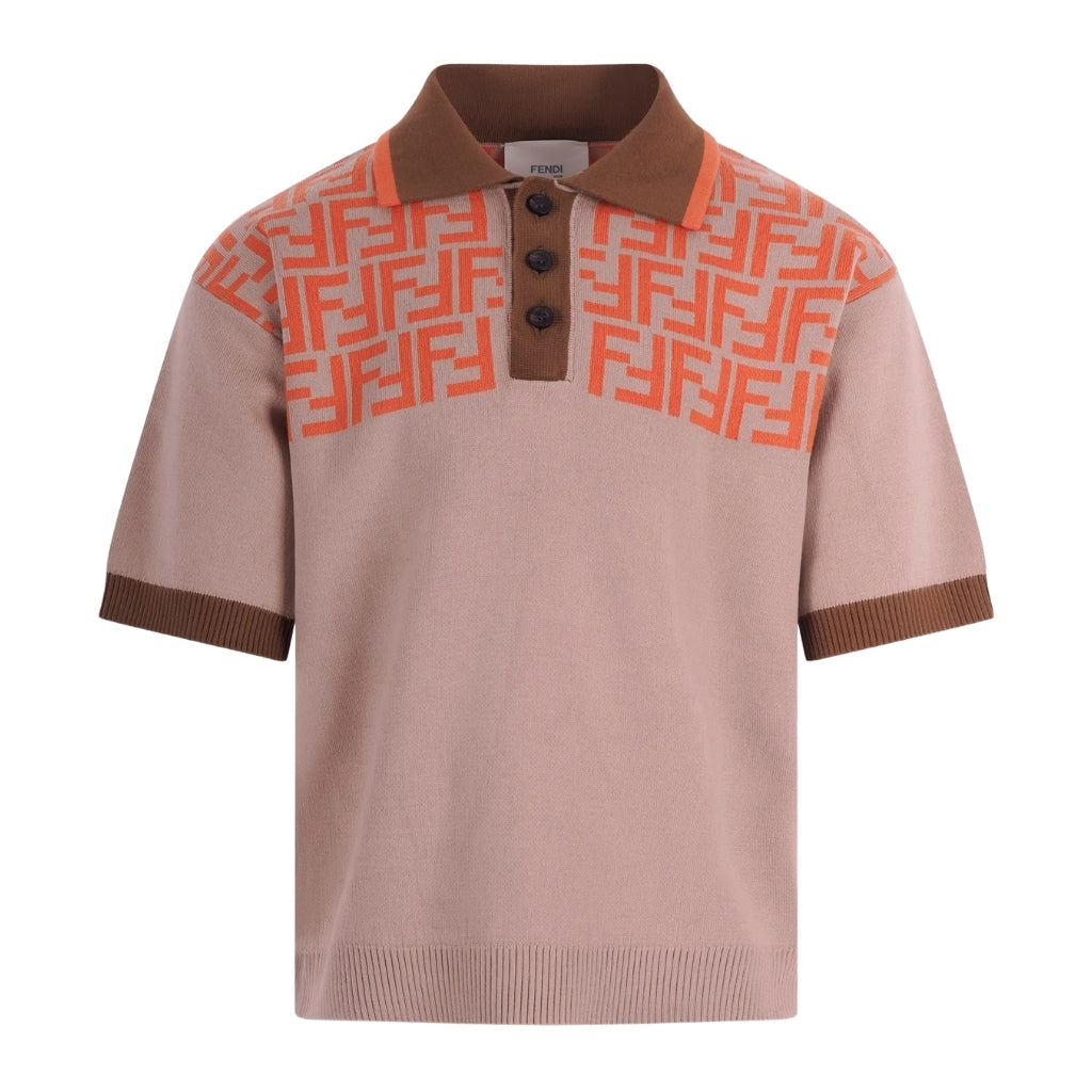 Fendi Kids Knit Polo T-shirt
