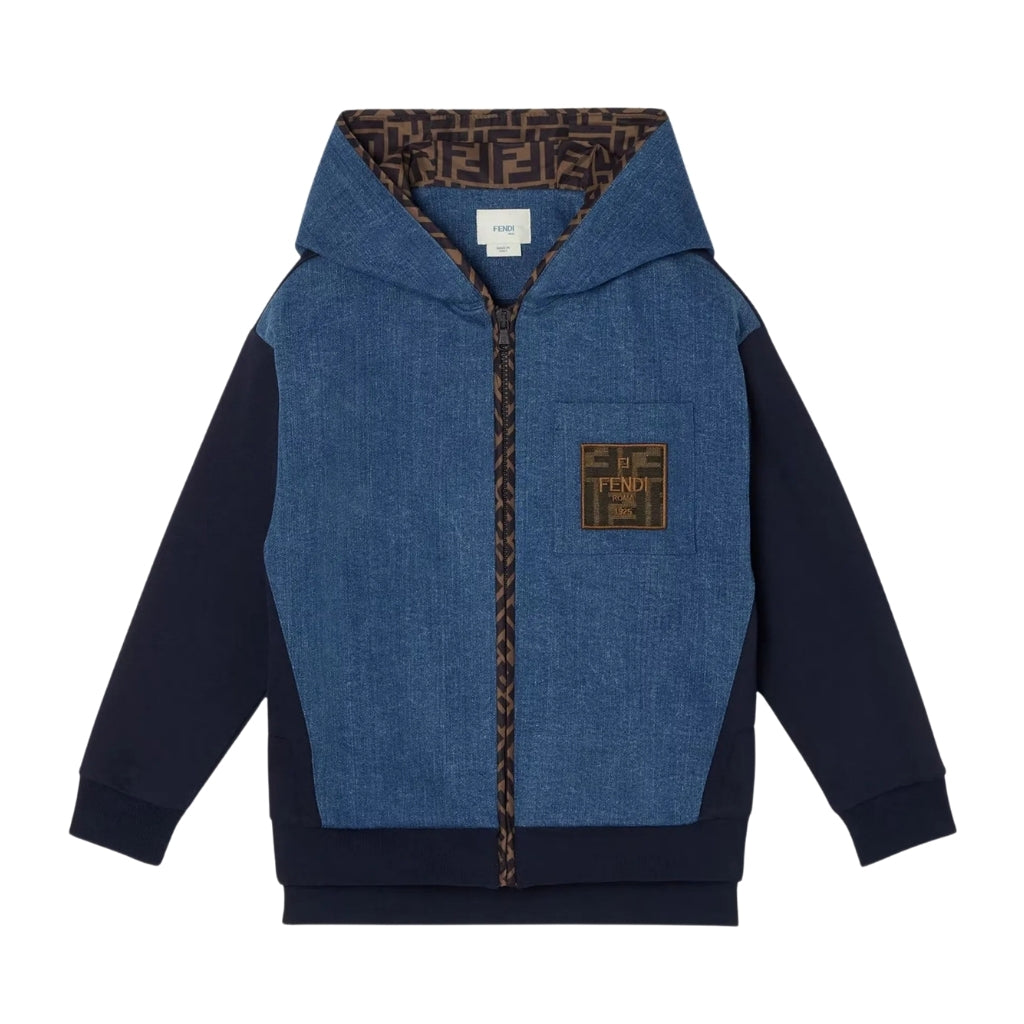 Fendi Kids Denim Sweatjacket