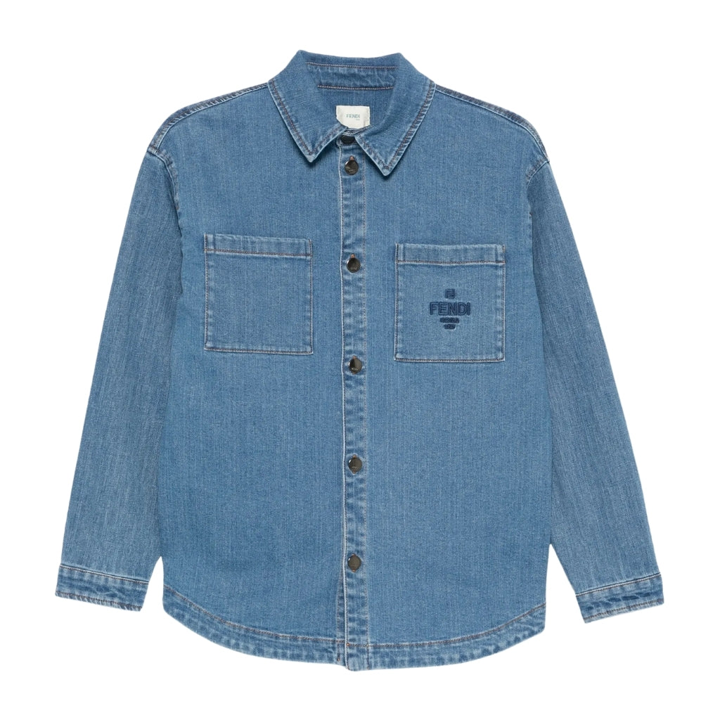 Fendi Kids Denim Overshirt