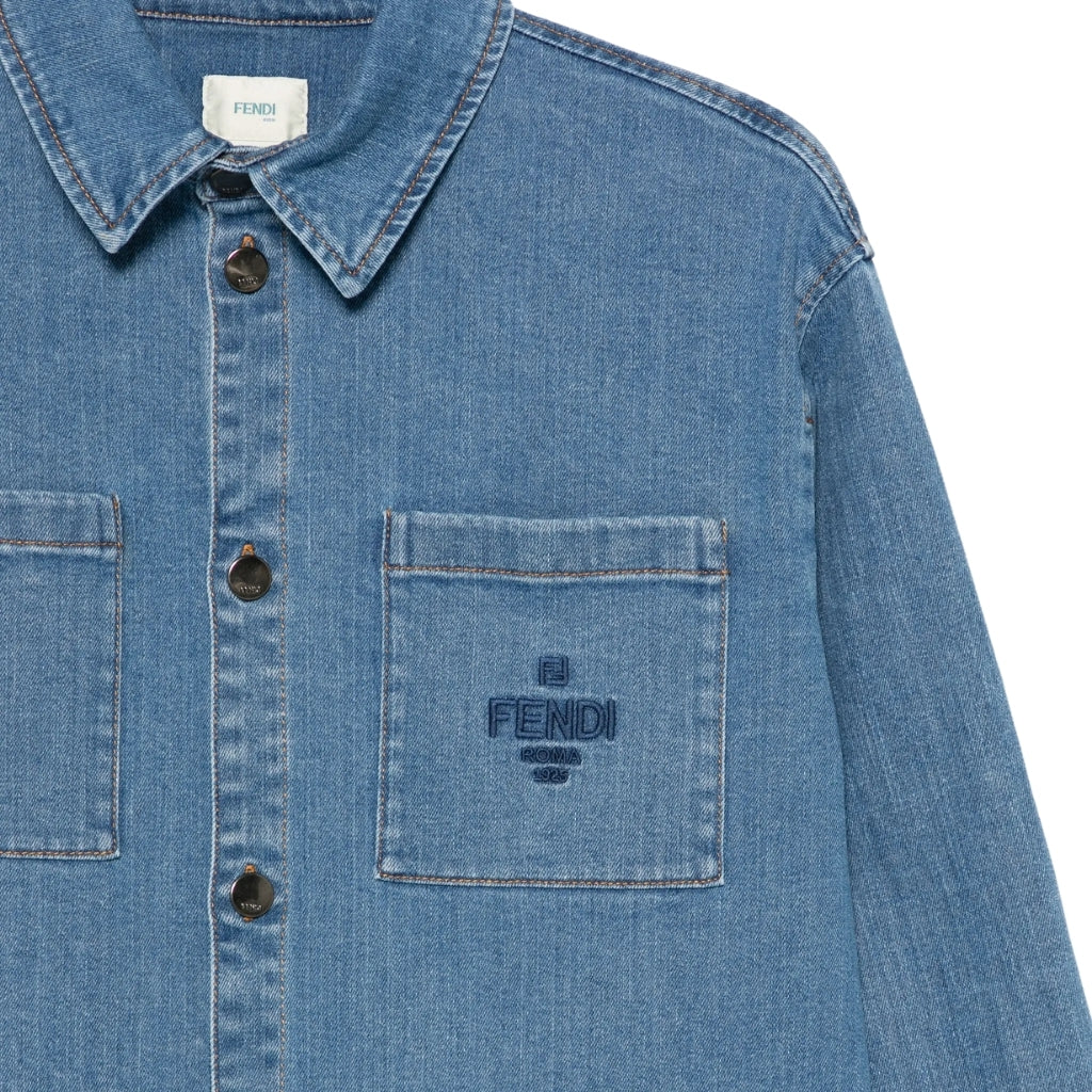 Fendi Kids Denim Overshirt