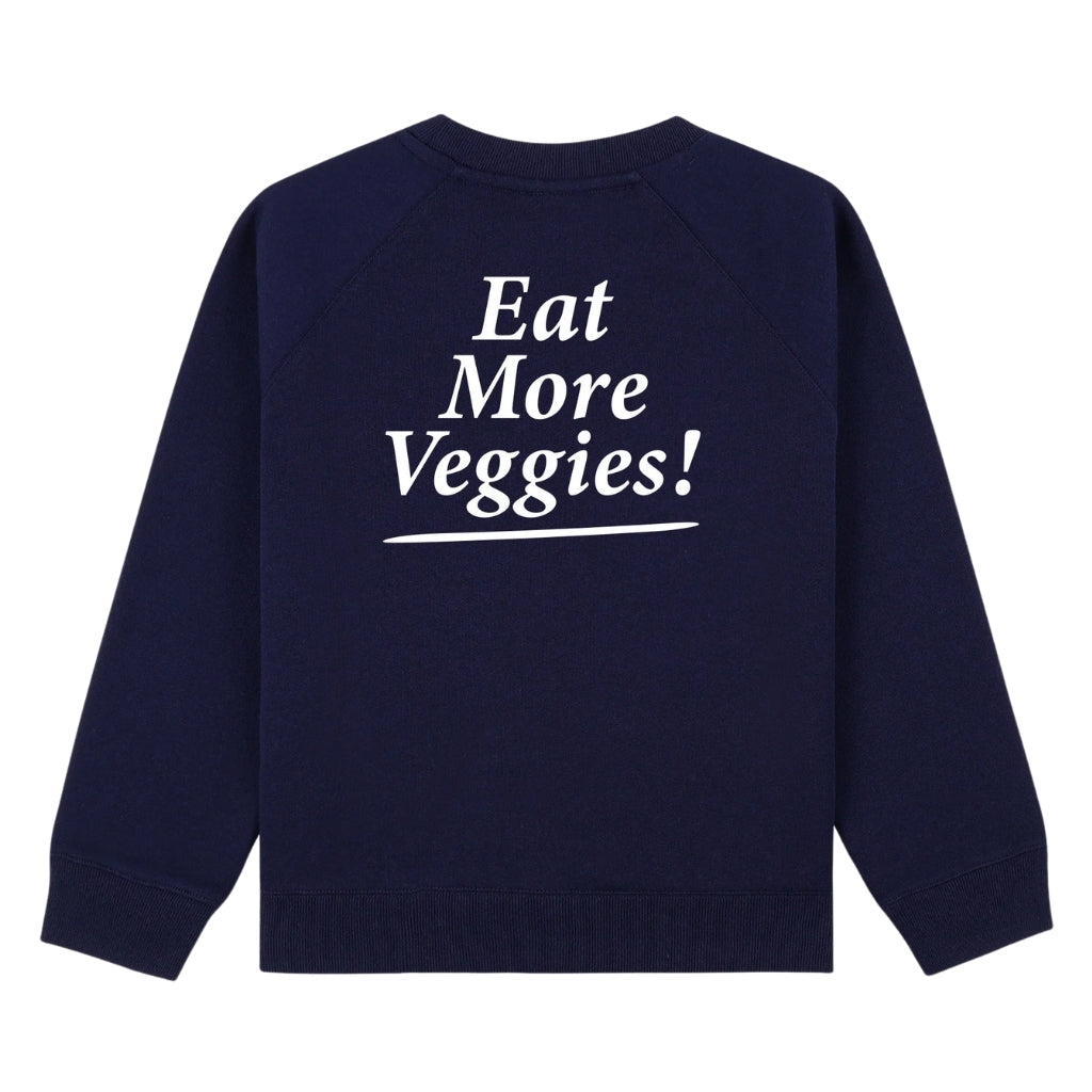 Sporty & Rich Kids Eat More Veggies Kids Sweatshirt