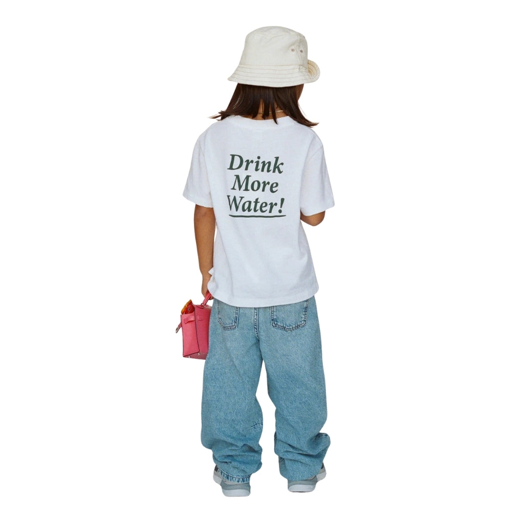 Sporty & Rich Kids Drink More Water Kids T-shirt