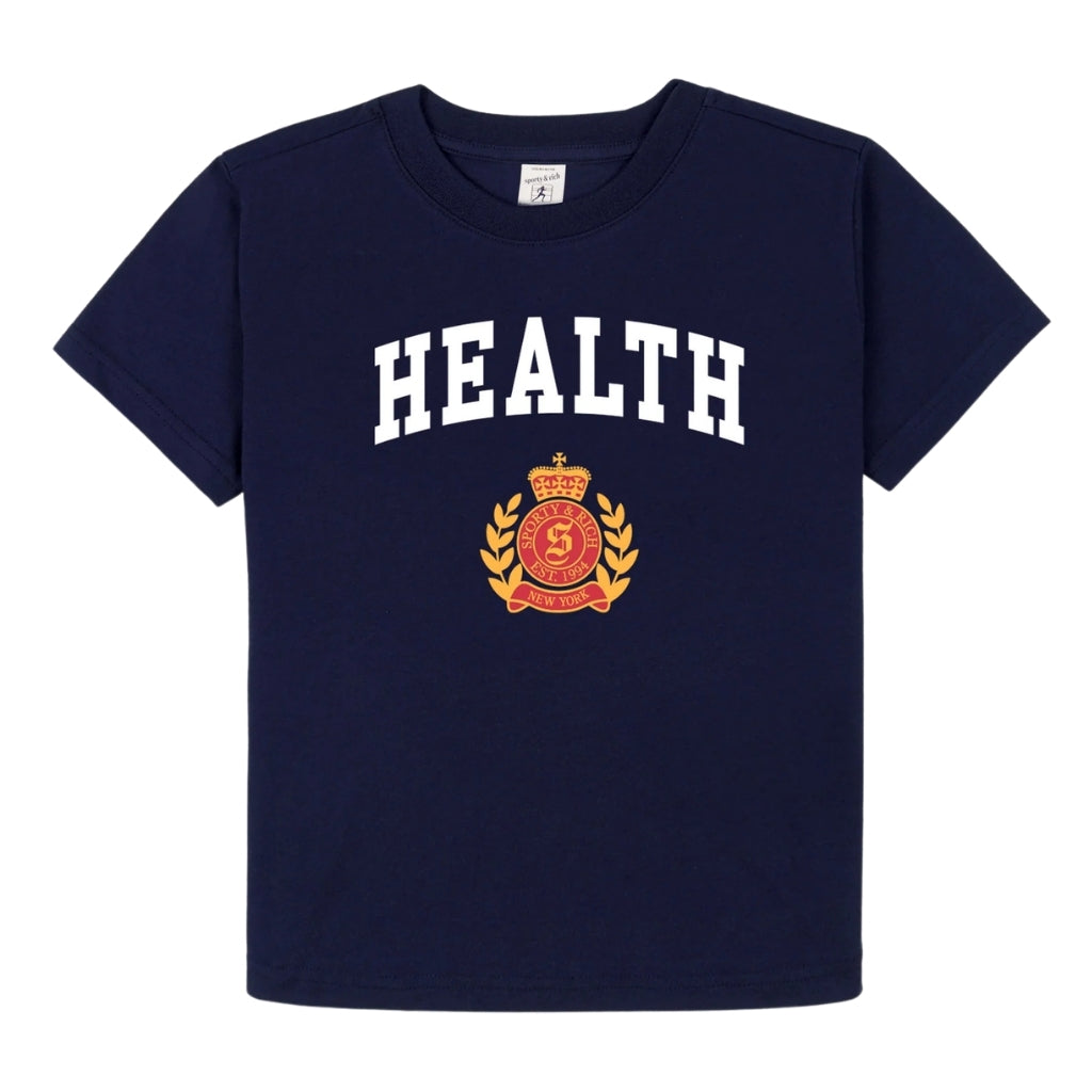 Sporty & Rich Kids NY Health Crest Kids T-shirt