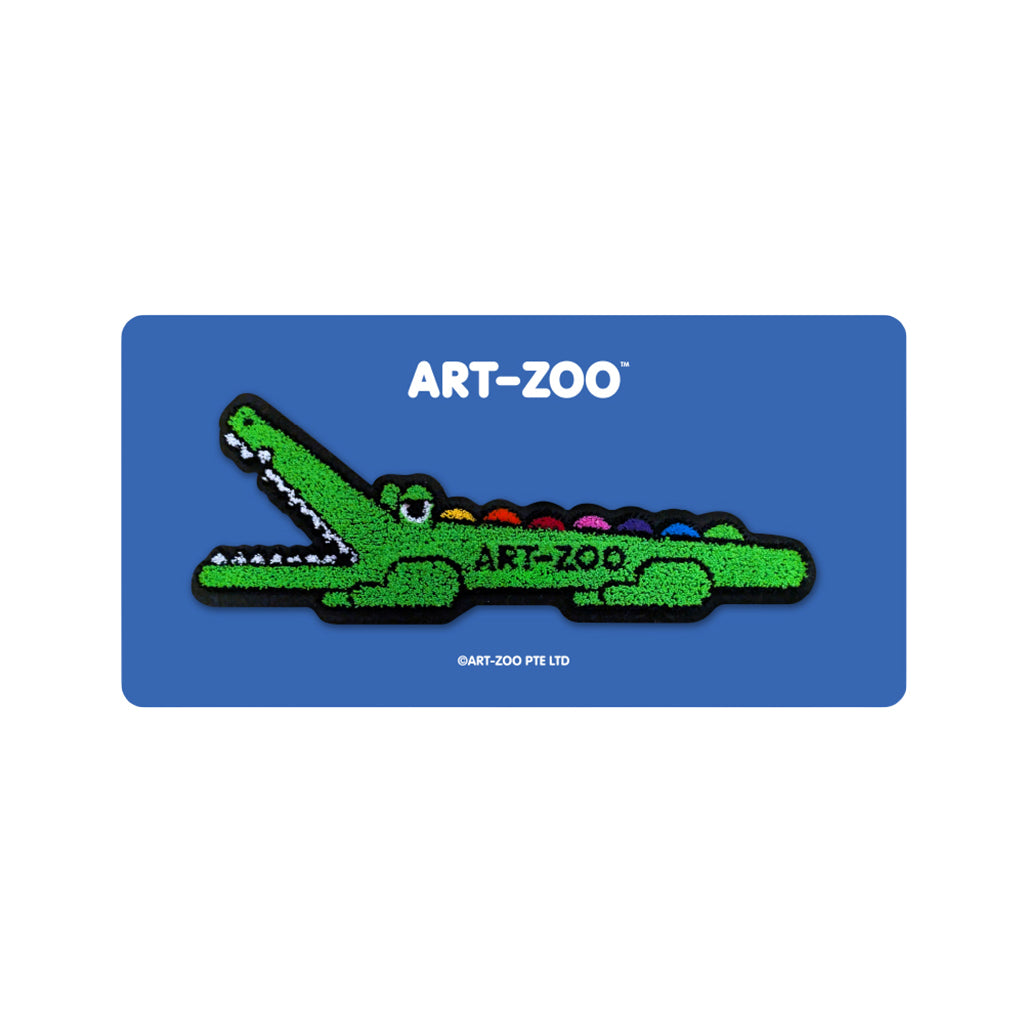 ART-ZOO Embroidered Pin - Crocodile