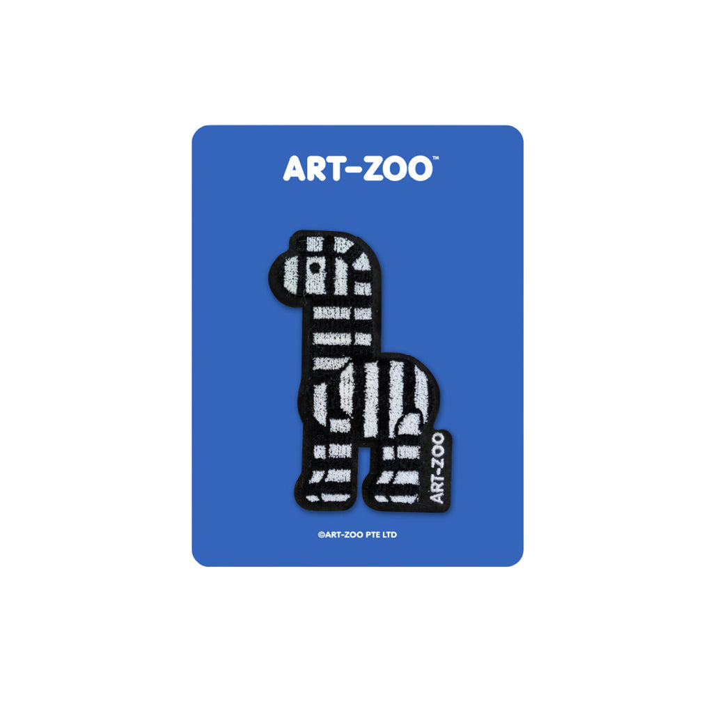 ART-ZOO Embroidered Pin - Zebra