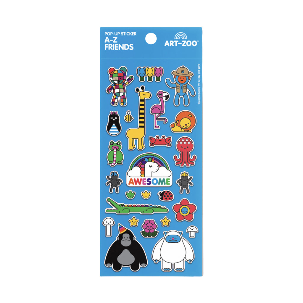 ART-ZOO Puffy Stickers - AZ Friends