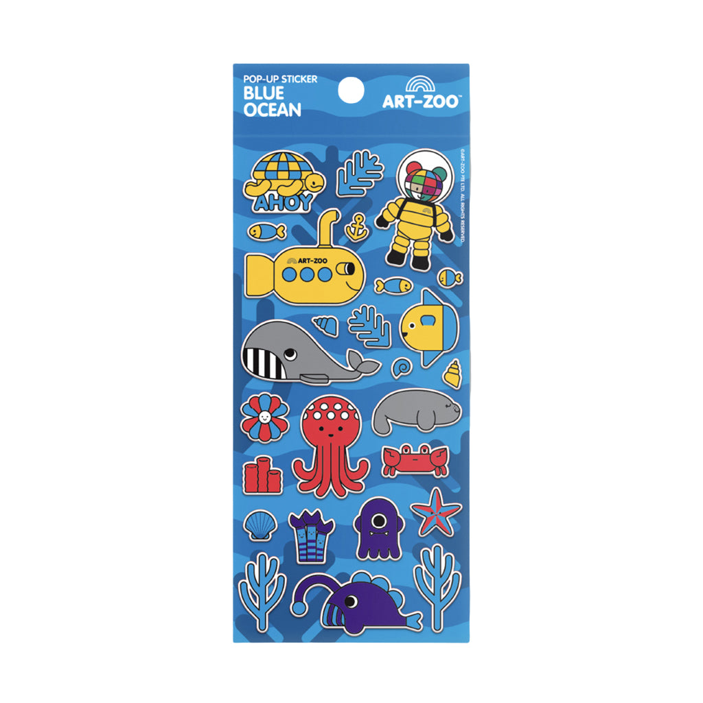 ART-ZOO Puffy Stickers - Blue Ocean