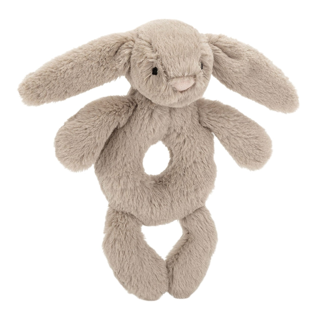 Jellycat Bashful Blue Bunny Ring Rattle