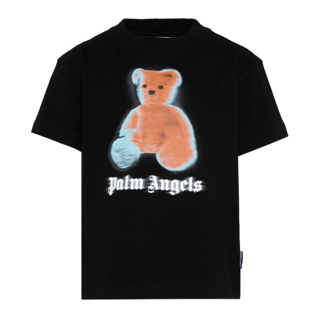 Palm Angels Kids Pa Blurred Bear Tee