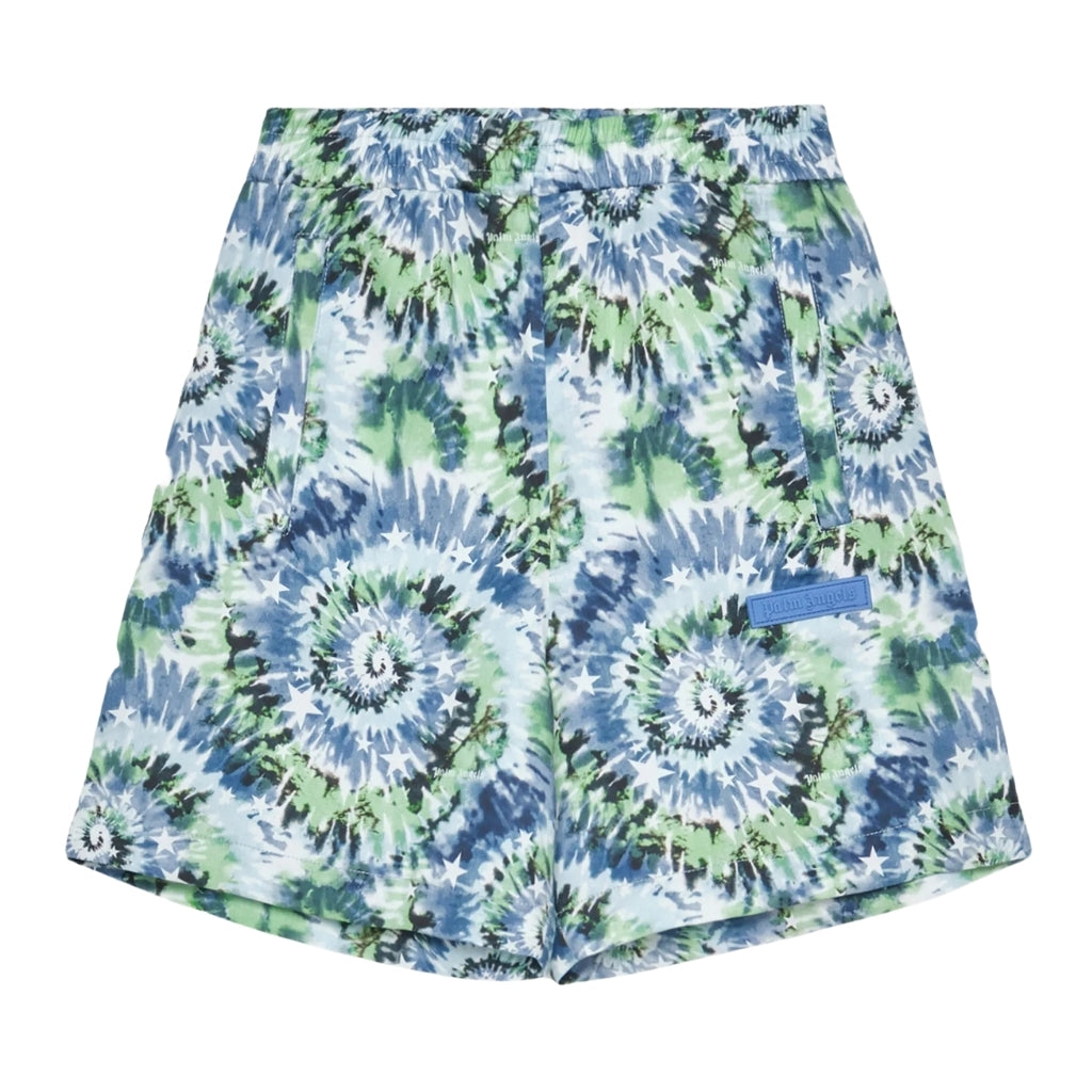 Palm Angels Kids Tie Dye Stars Loose Shorts