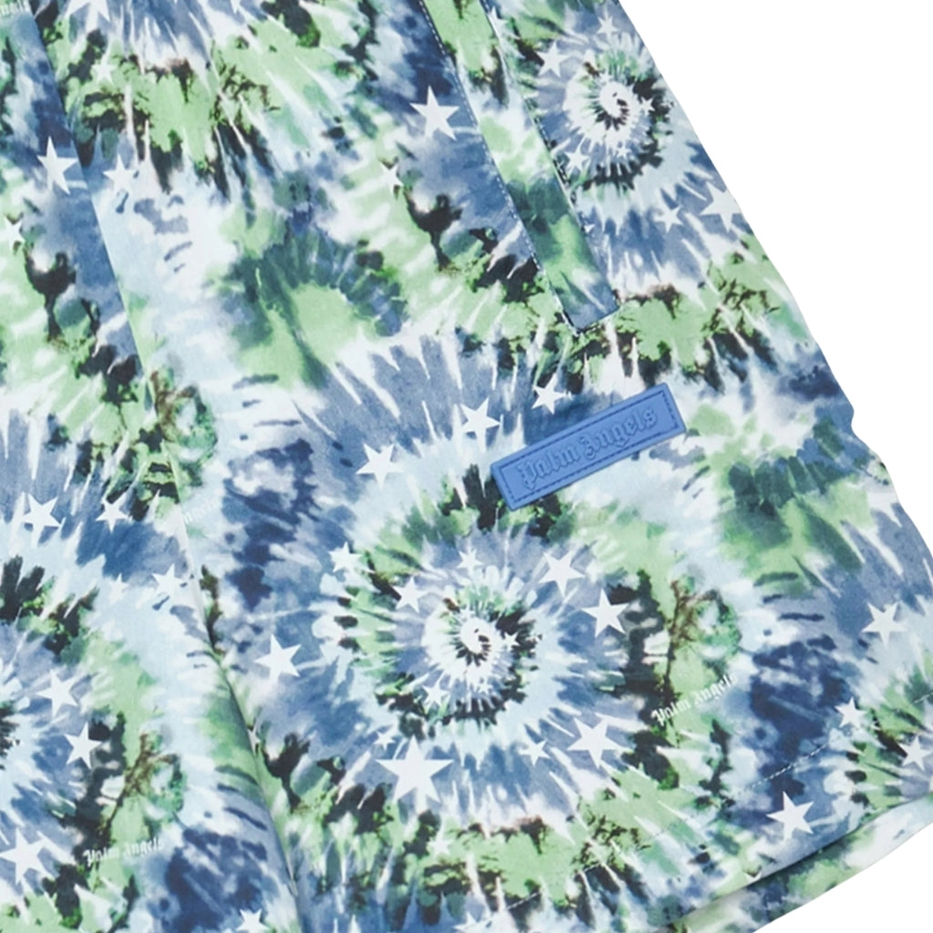 Palm Angels Kids Tie Dye Stars Loose Shorts