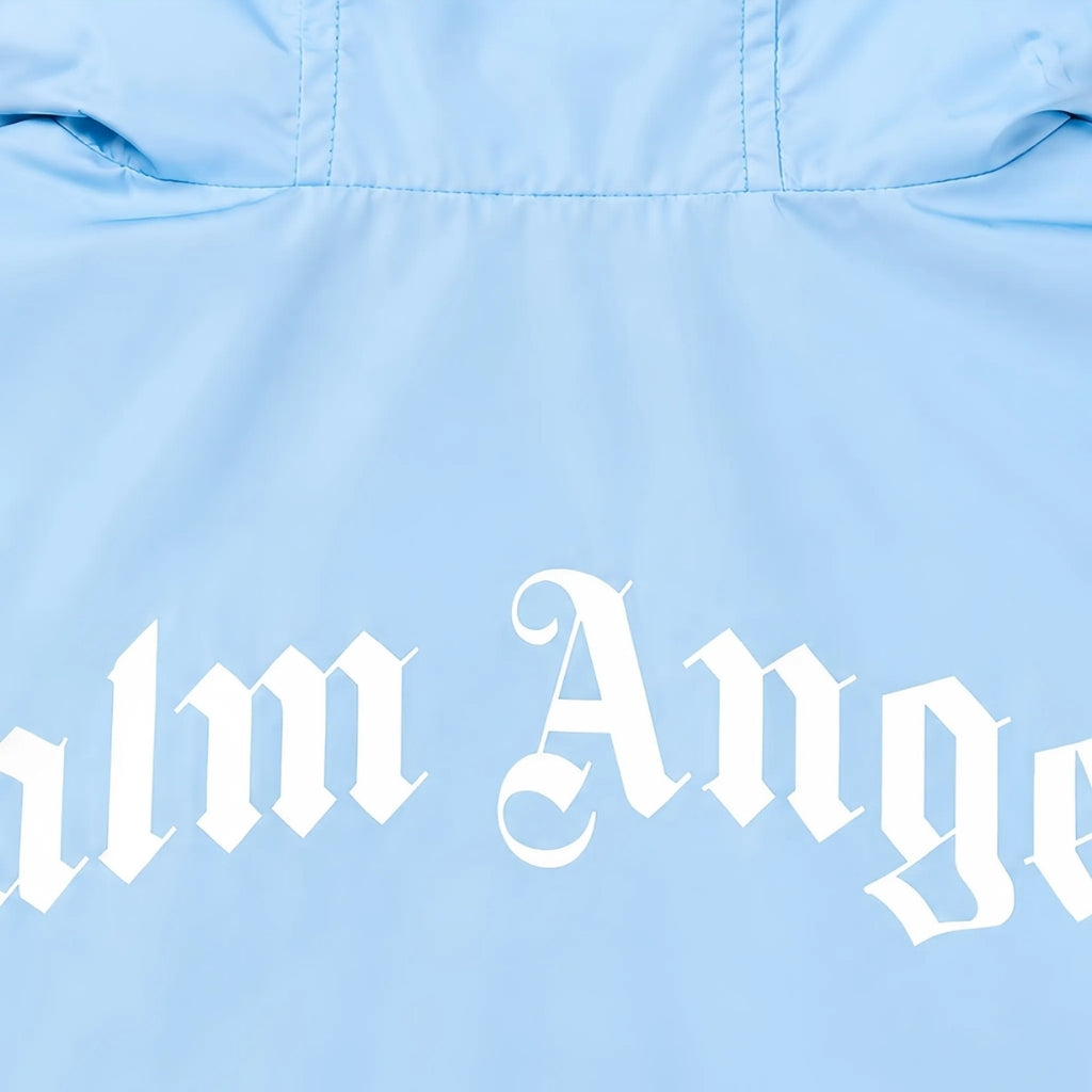 Palm Angels Kids Curvedlogo Hoodie Windbreaker