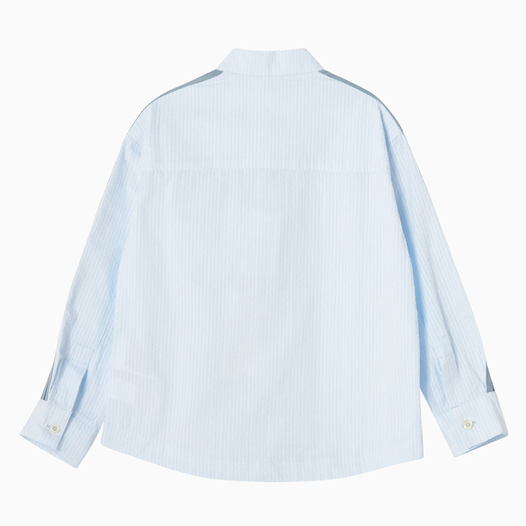 Palm Angels Kids Korean Collar Track Shirt