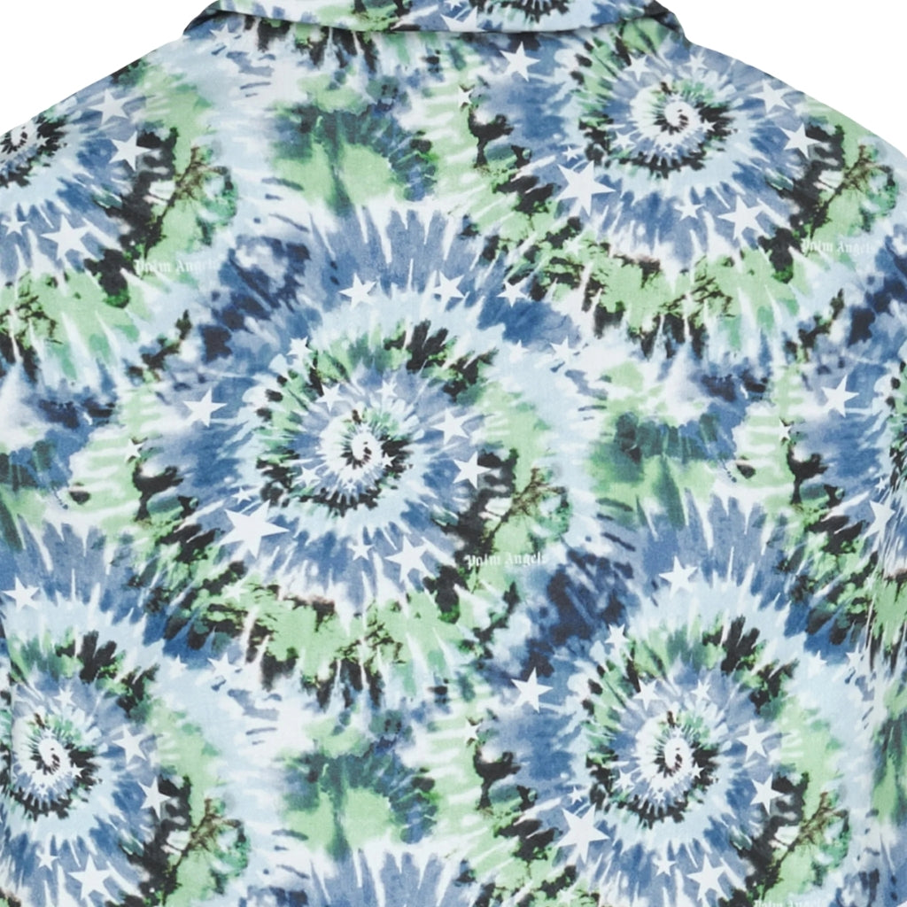 Palm Angels Kids Tie Dye Bowling Shirt