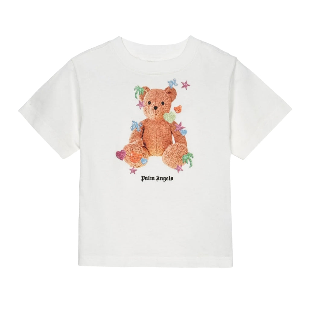 Palm Angels Kids Pa Stickers Bear T-shirt