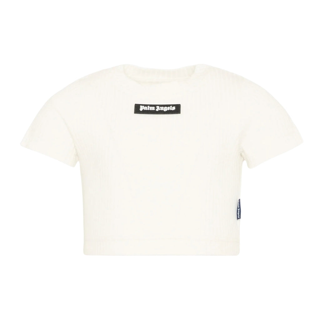 Palm Angels Kids Logo Rib Baby Tee