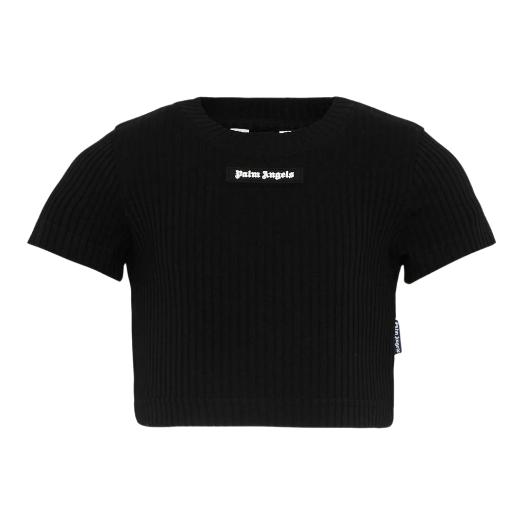 Palm Angels Kids Logo Rib Baby Tee