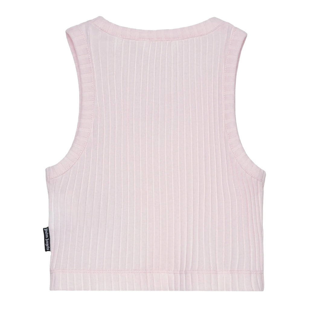 Palm Angels Kids Logo Rib Tank Top