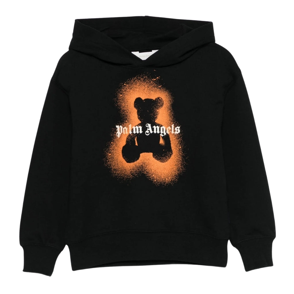 Palm Angels Kids Pa Spray Bear Hoodie