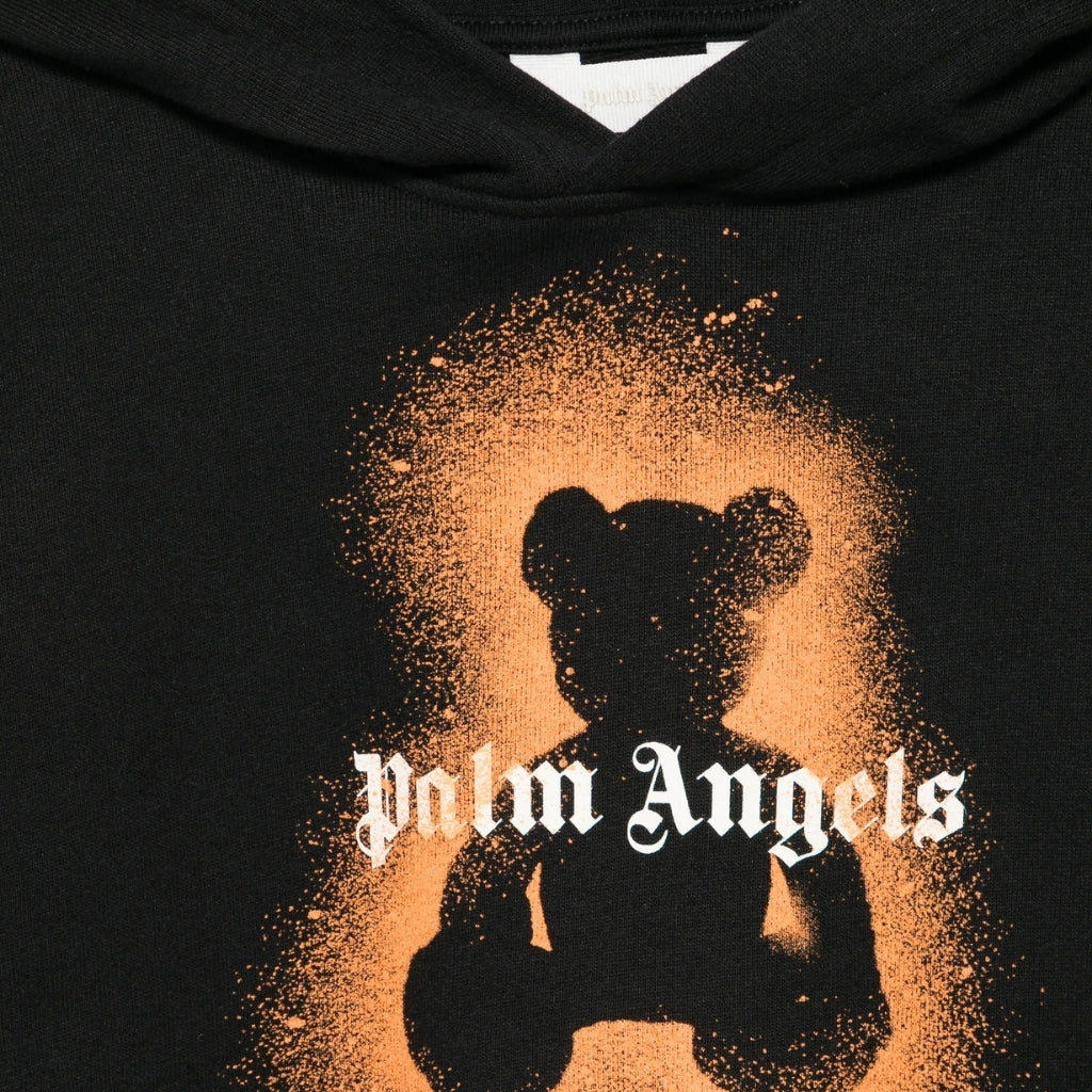 Palm Angels Kids Pa Spray Bear Hoodie