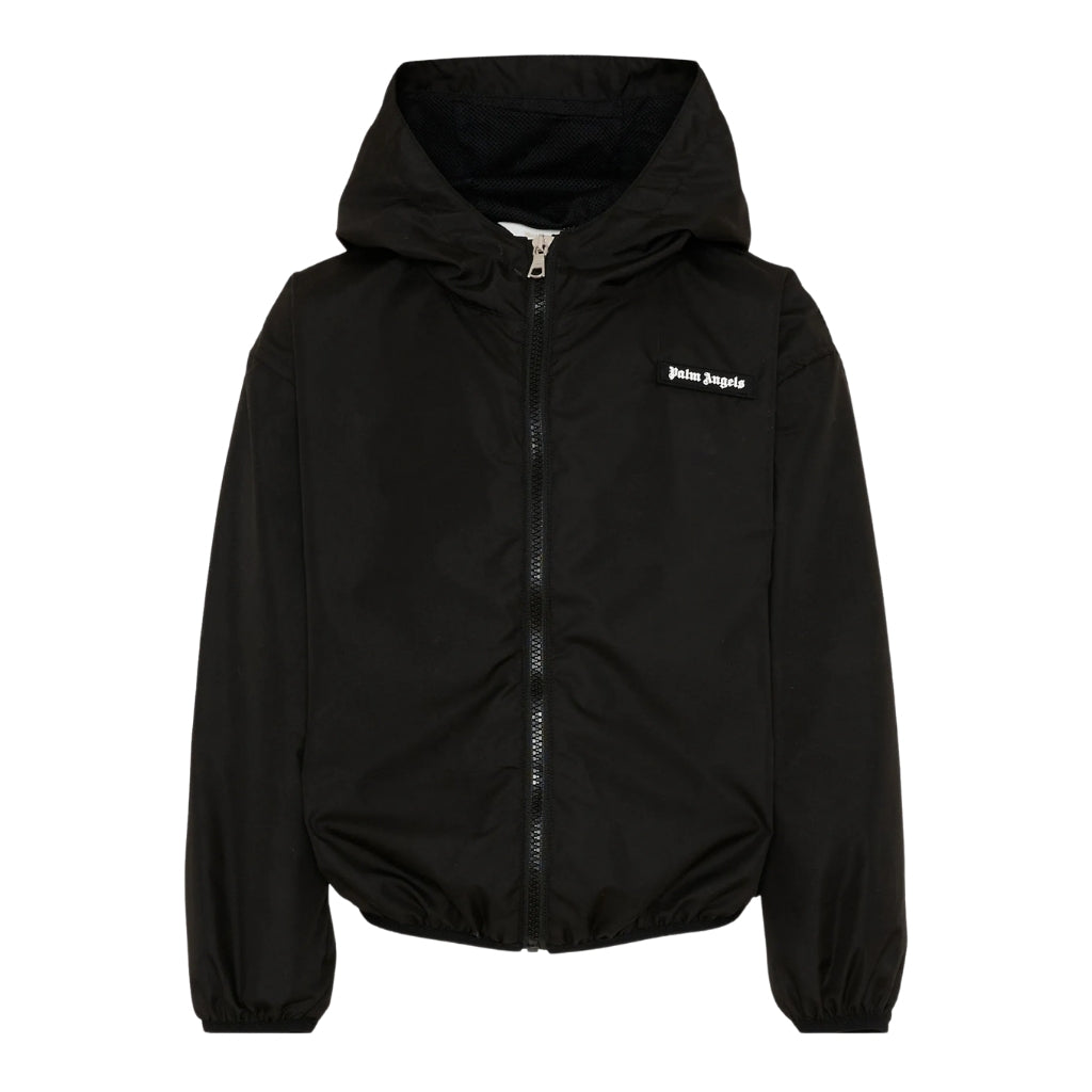 Palm Angels Kids Curvedlogo Hoodie Windbreaker
