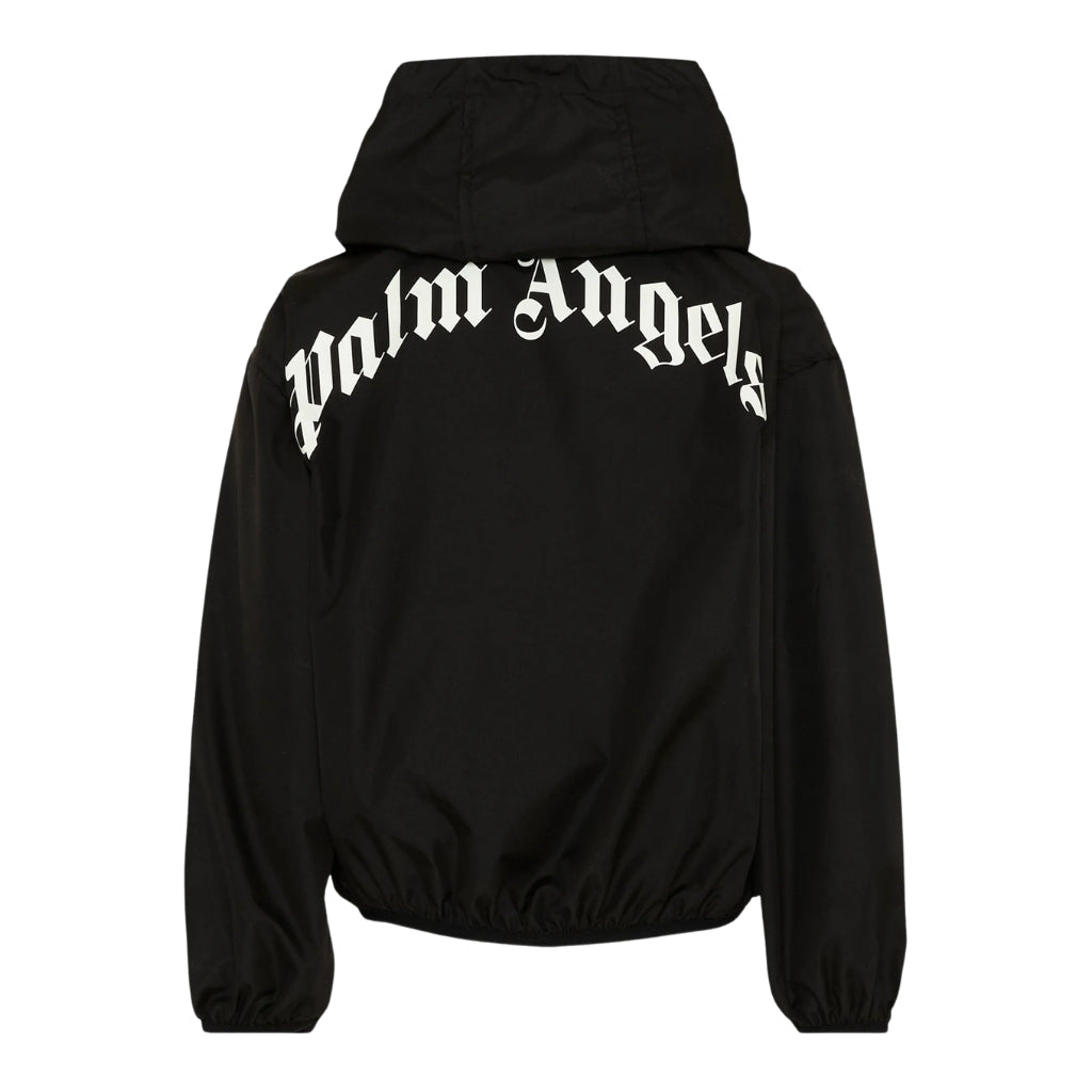 Palm Angels Kids Curvedlogo Hoodie Windbreaker