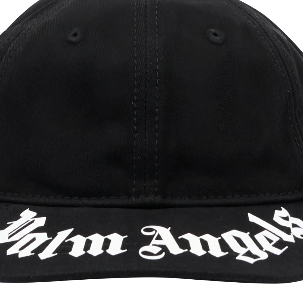 Palm Angels Kids Brushed Logo Baseball Cap