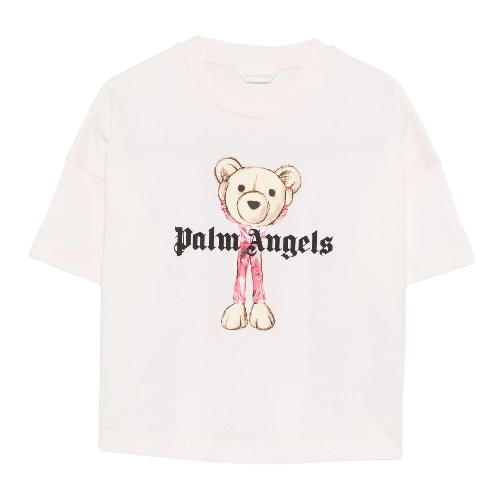 Palm Angels Kids Pa Mascotte Bear Over T-shirt