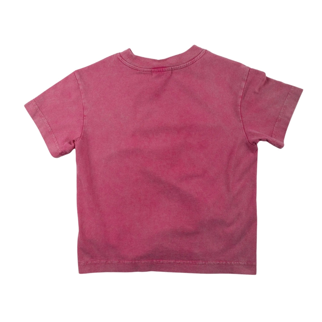 Palm Angels Kids Curved Logo Faded T-shirt