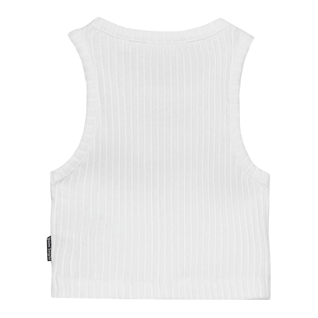 Palm Angels Kids Logo Rib Tank Top
