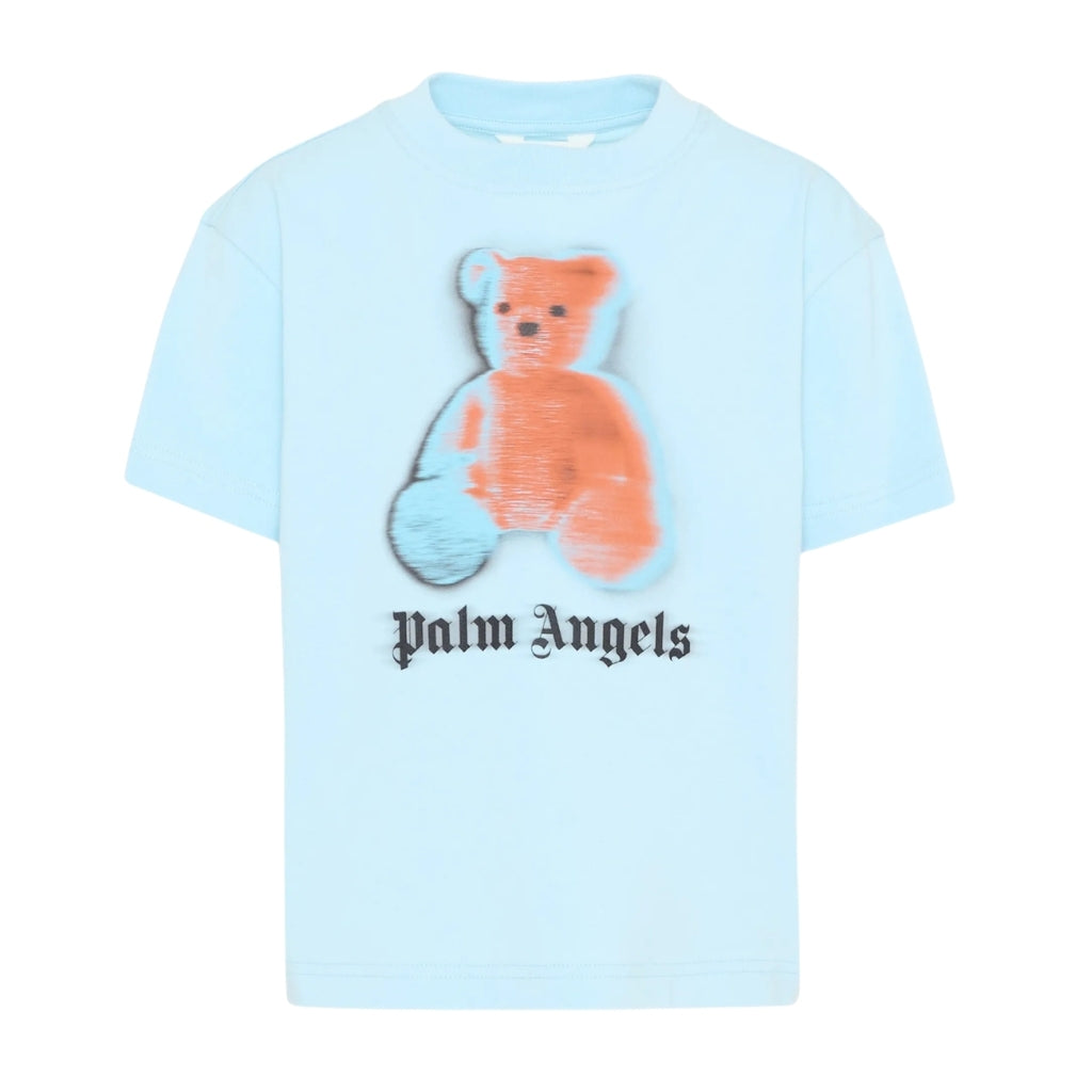 Palm Angels Kids Pa Blurred Bear Tee